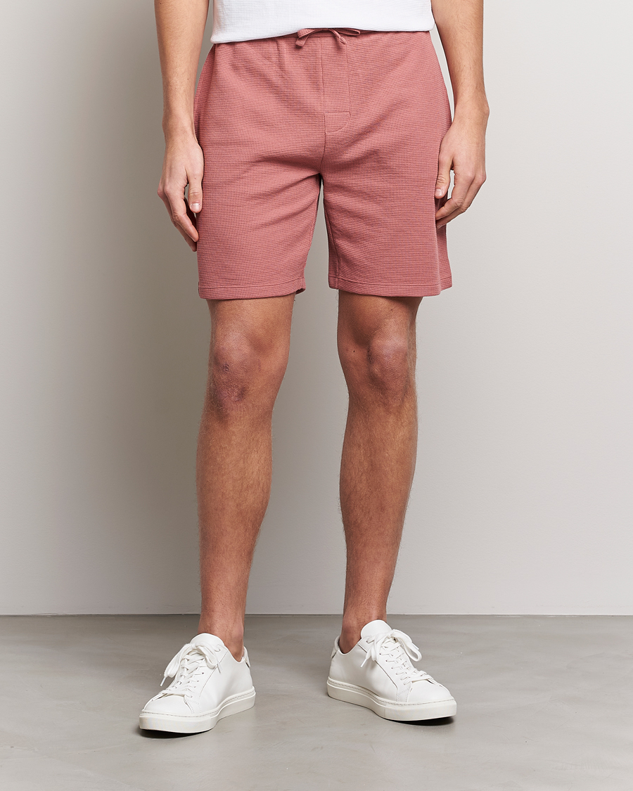 Herren | Joggingshorts | BOSS BLACK | Waffle Logo Shorts Open Pink