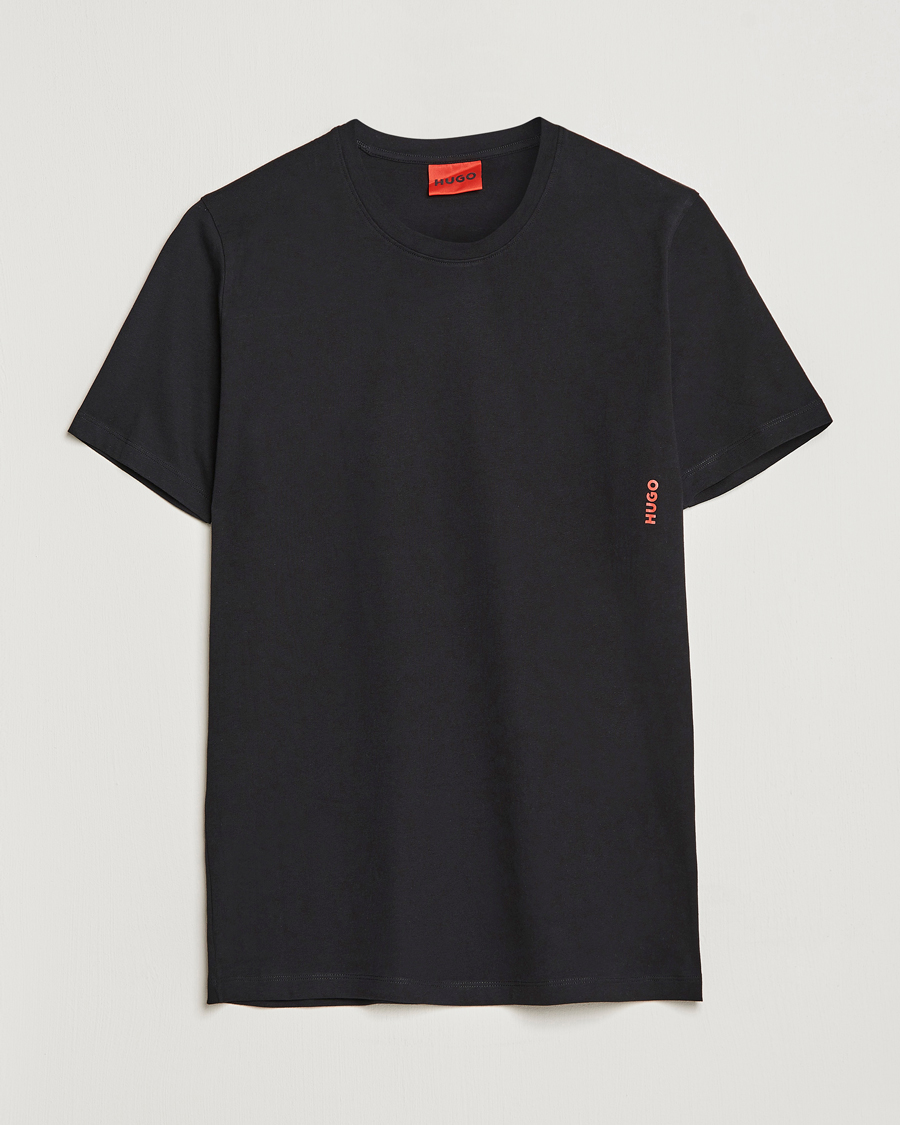 Herren | T-Shirts | HUGO | 2-Pack Logo Crew Neck T-Shirt Black