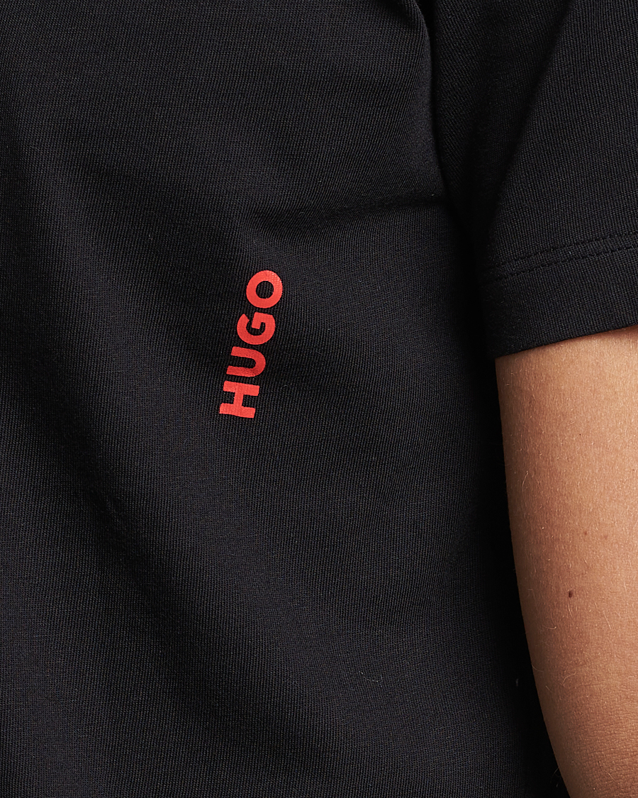 Herren | T-Shirts | HUGO | 2-Pack Logo Crew Neck T-Shirt Black