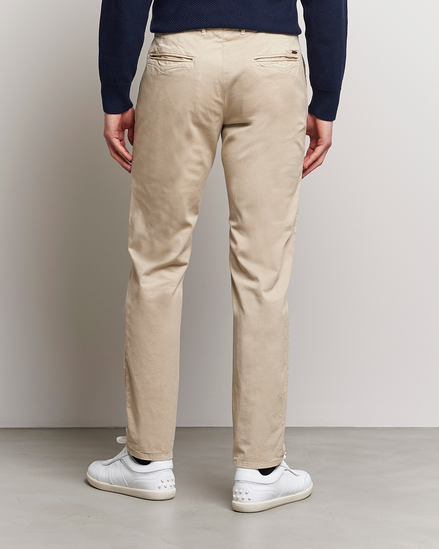 Herren | Hosen | Incotex | Slim Fit Garment Dyed Slacks Beige
