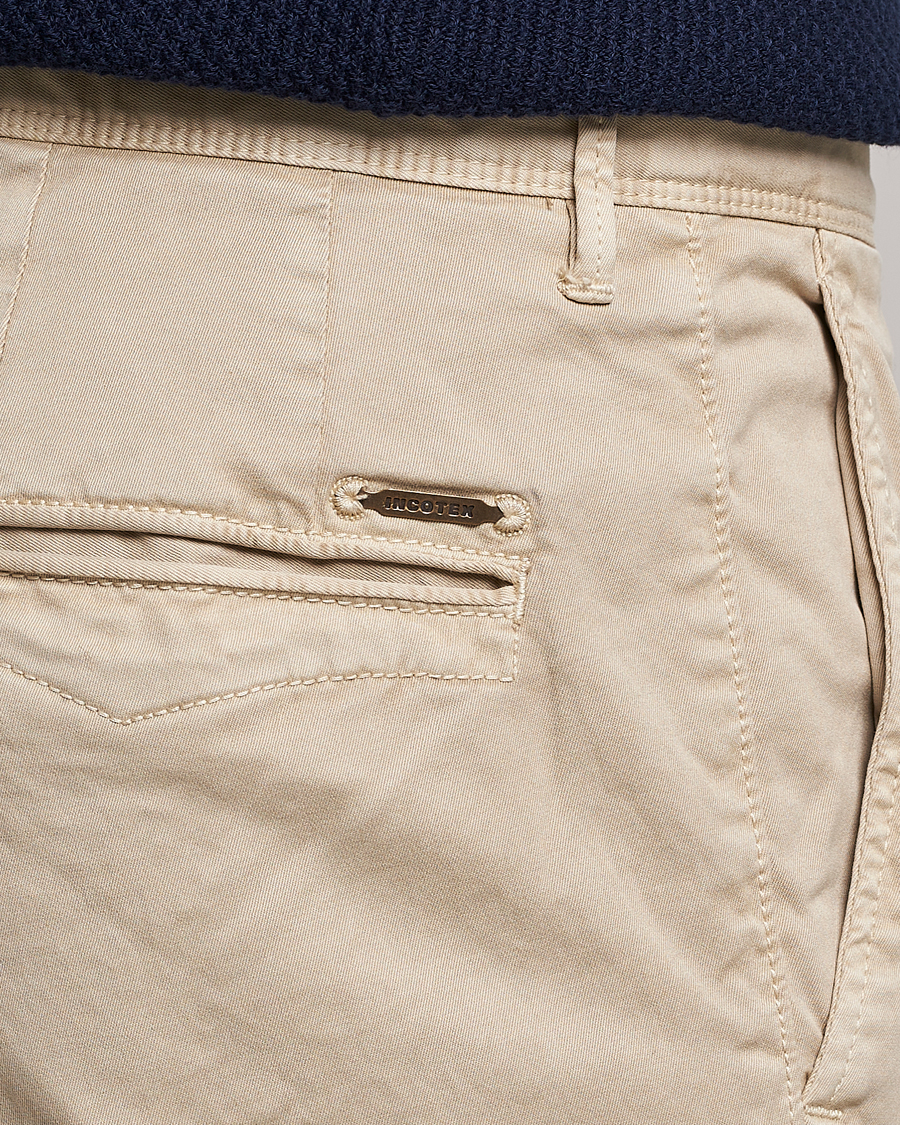 Herren | Hosen | Incotex | Slim Fit Garment Dyed Slacks Beige