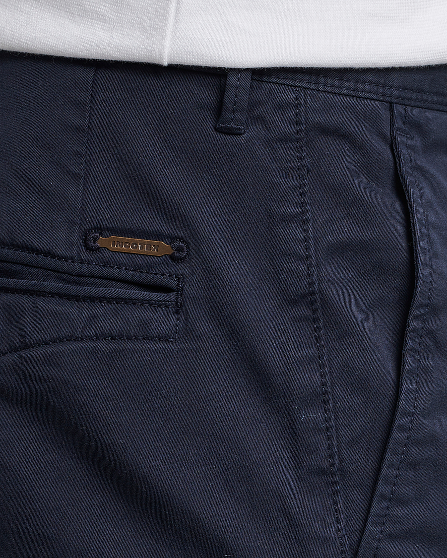 Herren | Hosen | Incotex | Slim Fit Garment Dyed Slacks Navy