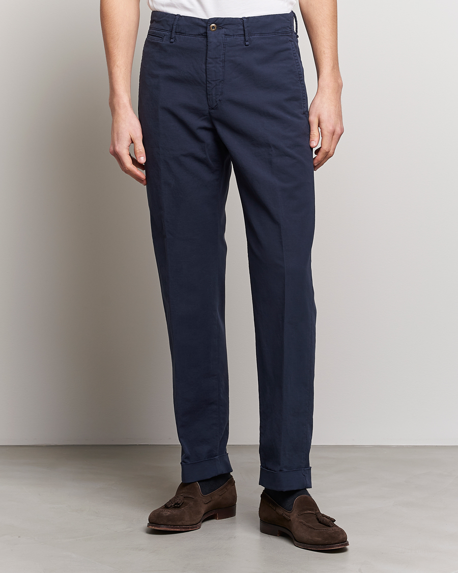Herren |  | Incotex | Regular Fit Cotton Stretch Slacks Navy