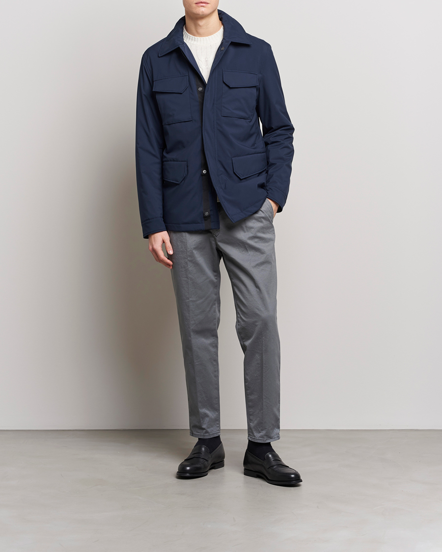 Herren | Hosen | Incotex | Tapered Fit Pleated Slacks Dark Grey