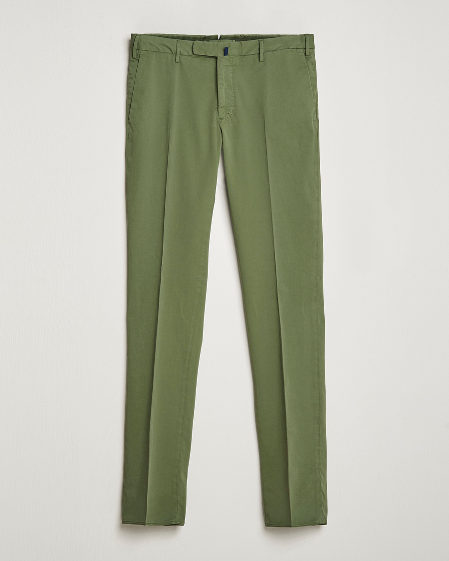 Herren | Hosen | Incotex | Slim Fit Comfort Chinos Olive