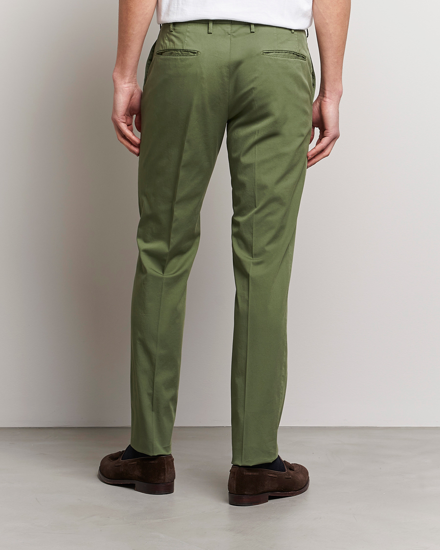 Herren | Hosen | Incotex | Slim Fit Comfort Chinos Olive
