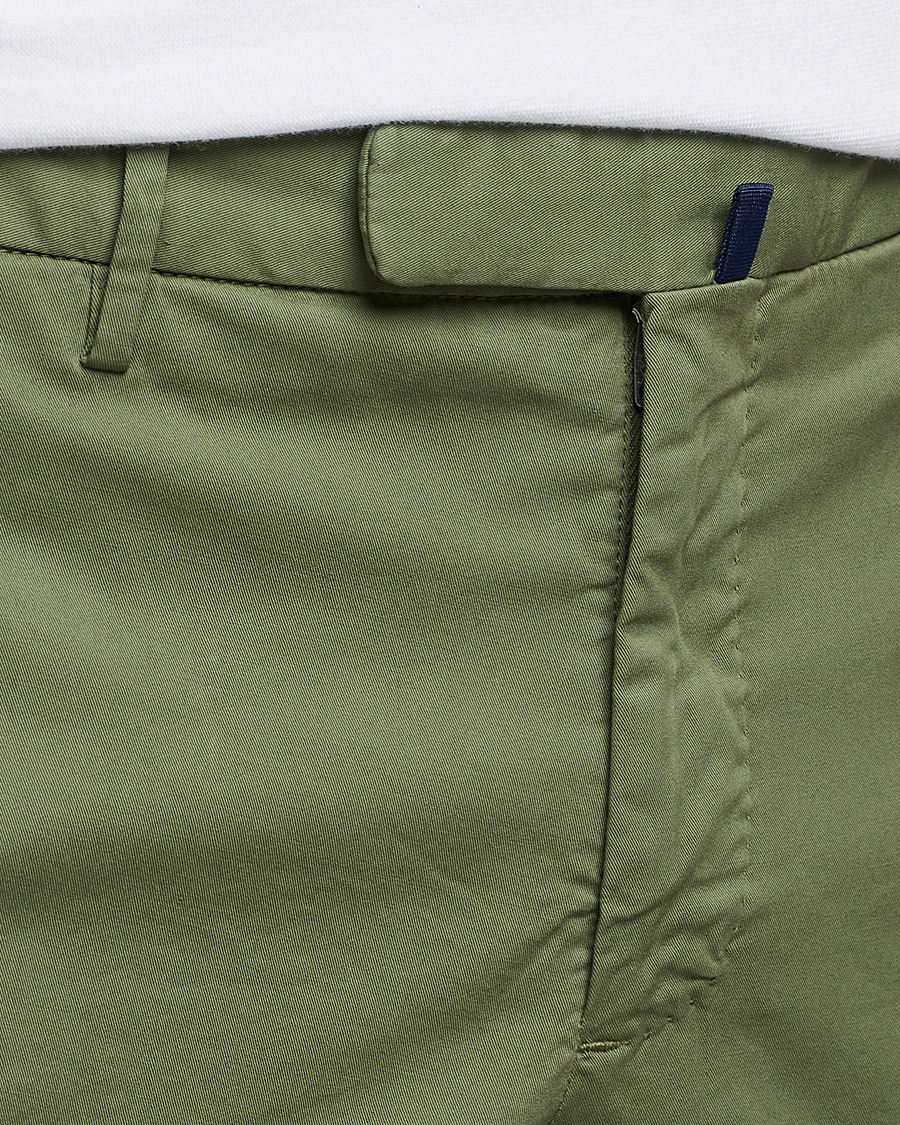 Herren | Hosen | Incotex | Slim Fit Comfort Chinos Olive