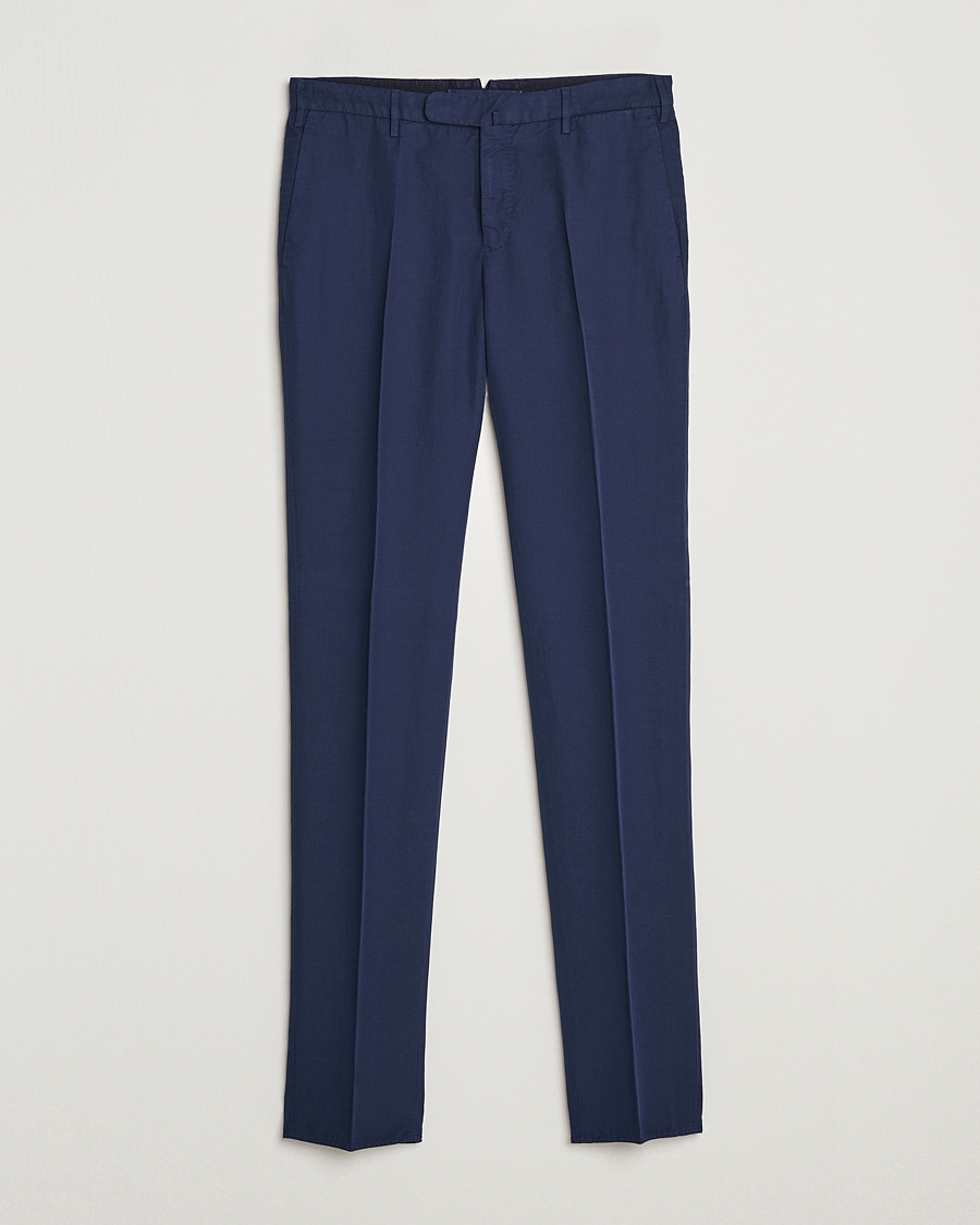 Herren | Hosen | Incotex | Slim Fit Comfort Chinos Dark Blue