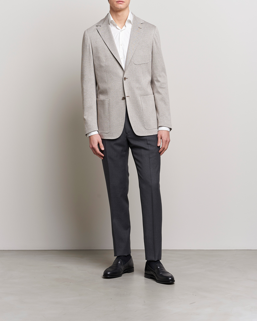 Herren | Hosen | Incotex | Slim Fit Tropical Wool Trousers Dark Grey