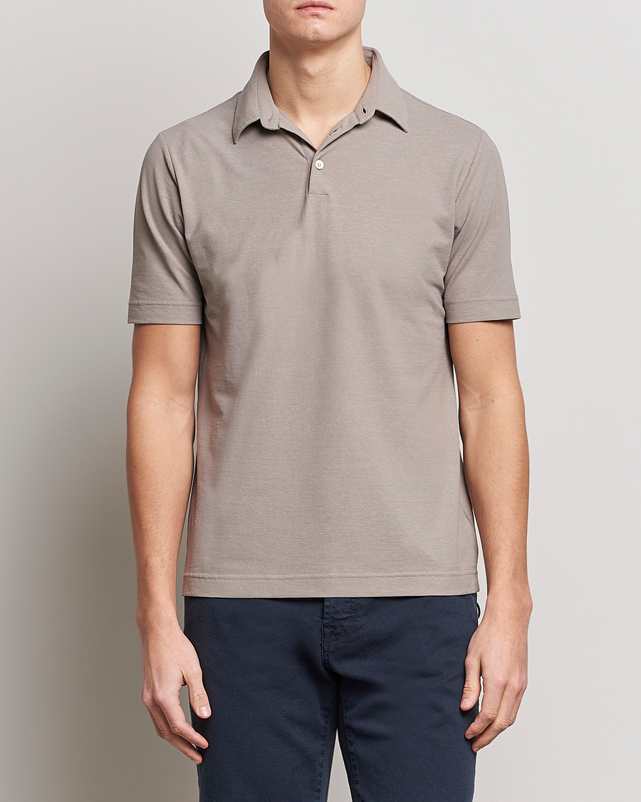 Herren |  | Zanone | Ice Cotton Polo Beige