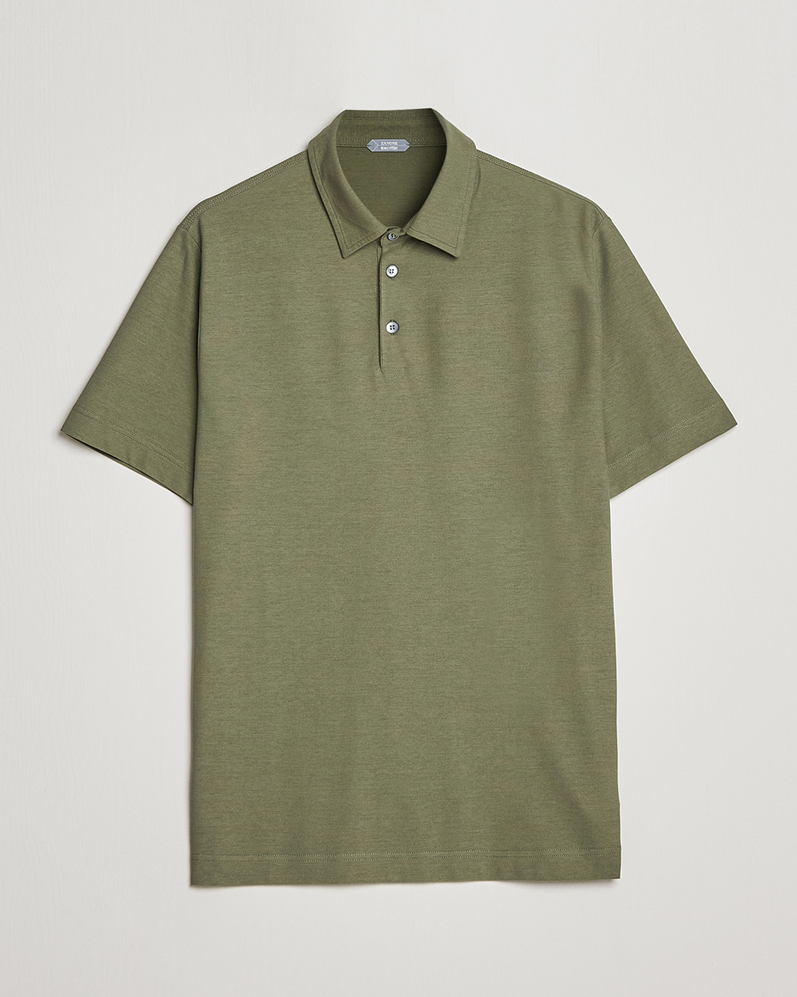 Herren | Poloshirt | Zanone | Ice Cotton Polo Olive