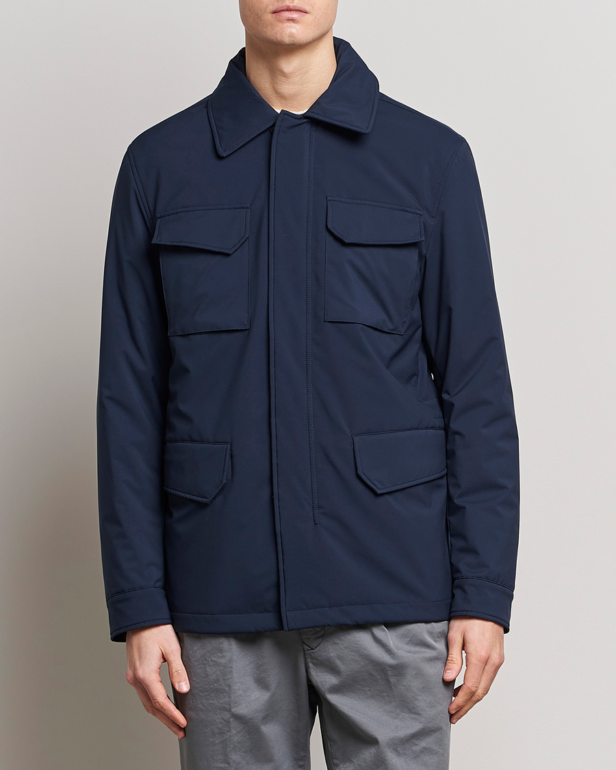 Herren | Minimalistische Jacken | Slowear | Nylon Field Jacket Navy