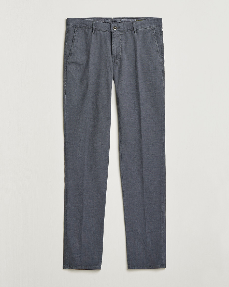 Herren | Hosen | Incotex | Slim Fit Overdyed Pattern Slacks Grey