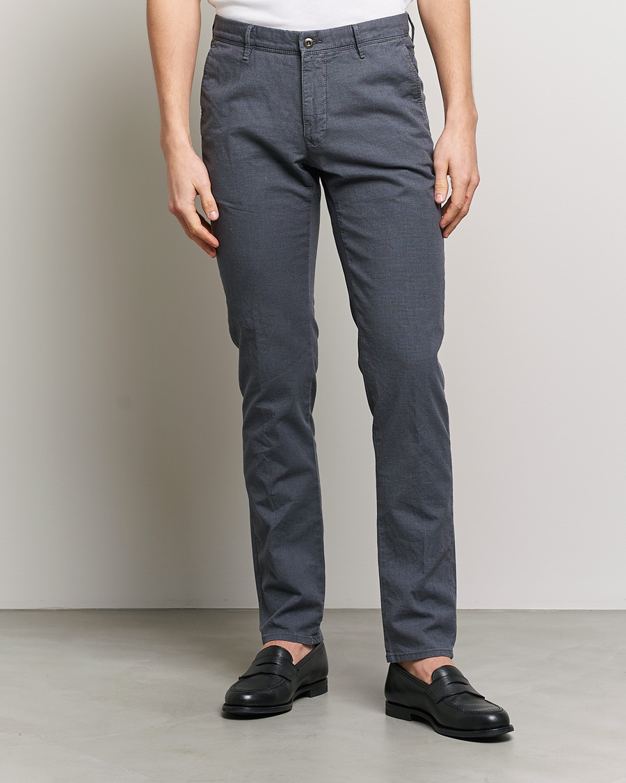 Herren | Hosen | Incotex | Slim Fit Overdyed Pattern Slacks Grey