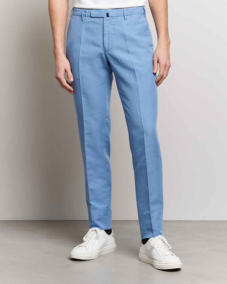 Herren |  | Incotex | Slim Fit Chinolino Trousers Light Blue