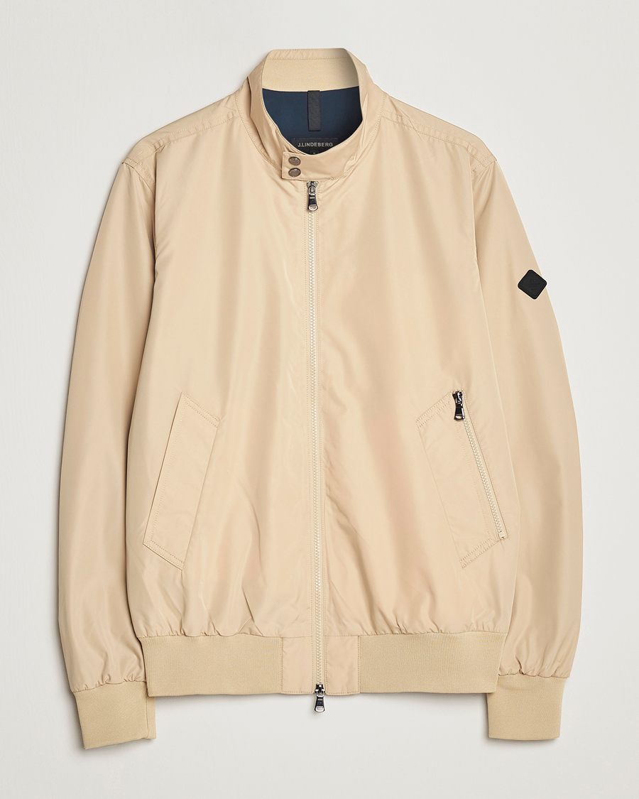 Herren | Jacken | J.Lindeberg | Derek Poly Harrington Jacket Safari Beige