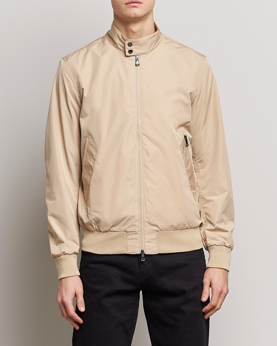 Herren | Jacken | J.Lindeberg | Derek Poly Harrington Jacket Safari Beige