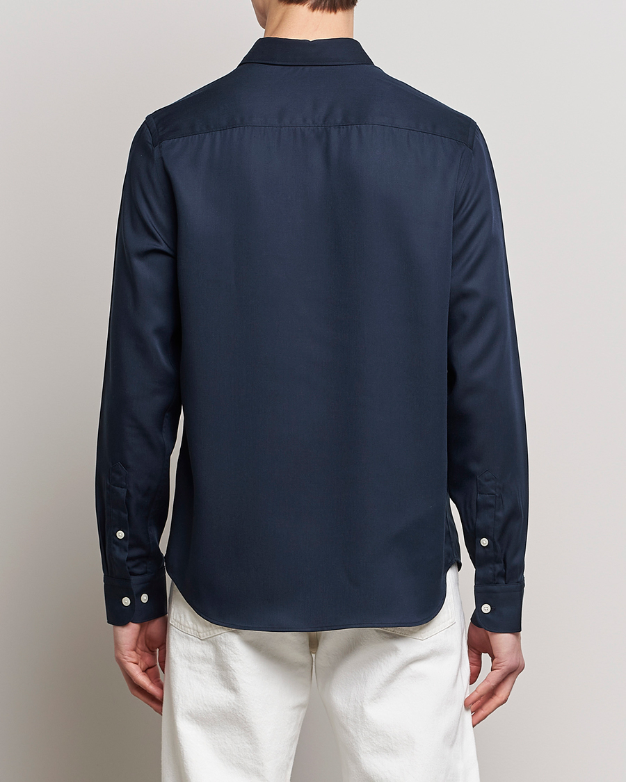 Herren | Hemden | J.Lindeberg | Slim Fit Comfort Tencel Shirt Navy