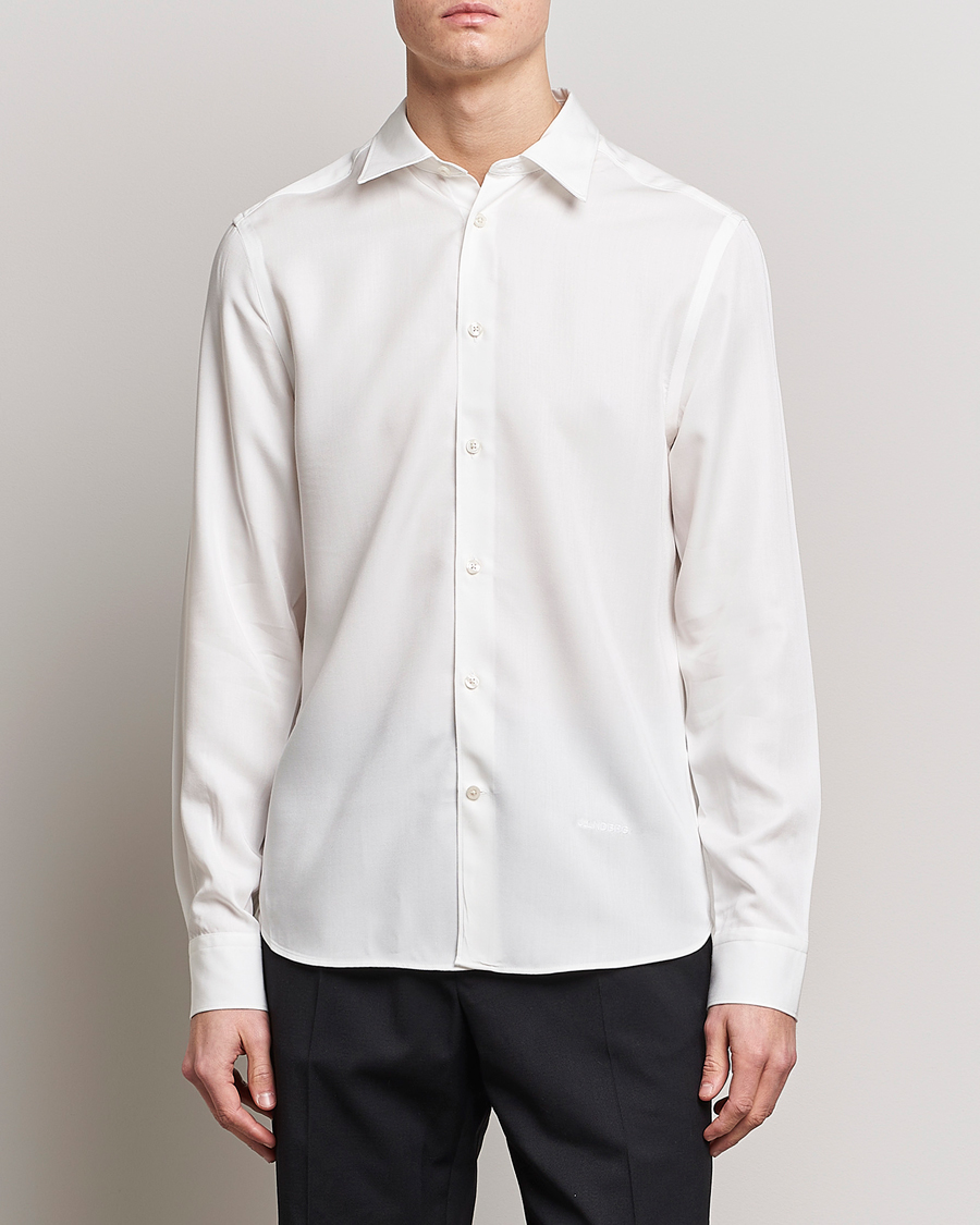 Herren |  | J.Lindeberg | Slim Fit Comfort Tencel Shirt Cloud White