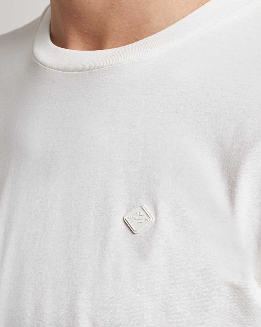 Herren | T-Shirts | J.Lindeberg | Dale Organic Cotton Patch T-Shirt Cloud White