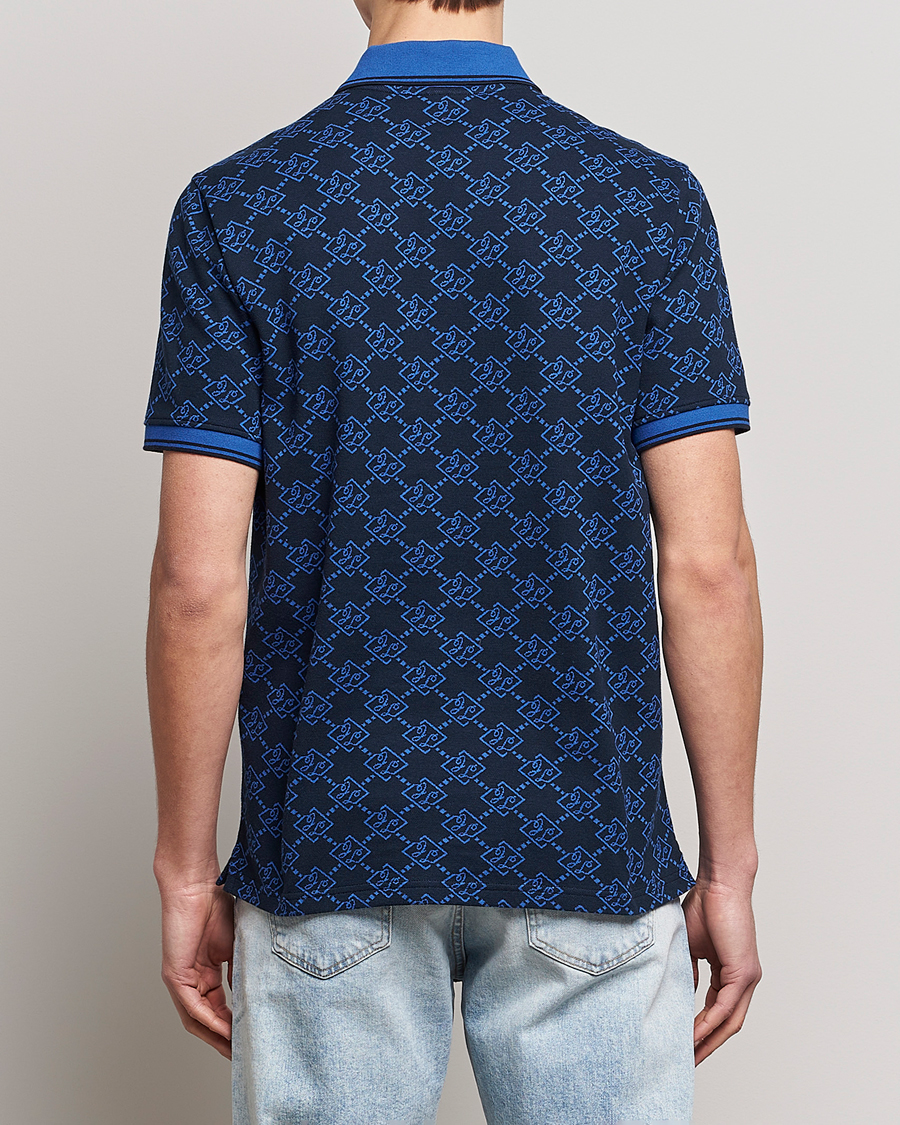 Herren | Poloshirts | J.Lindeberg | Deklan Organic Cotton Jacquard Polo Navy