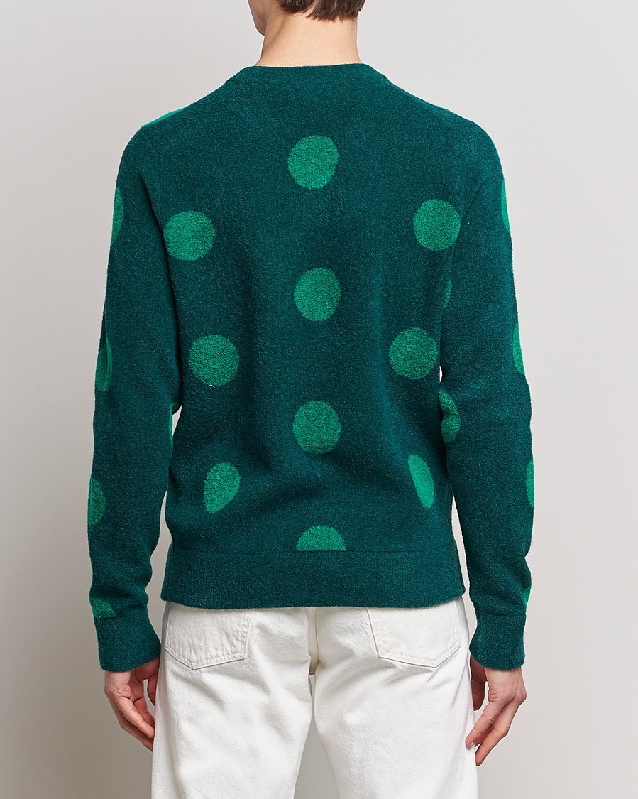 Herren | Pullover | J.Lindeberg | Dotte Hairy Jacquard Crewneck Rain Forest