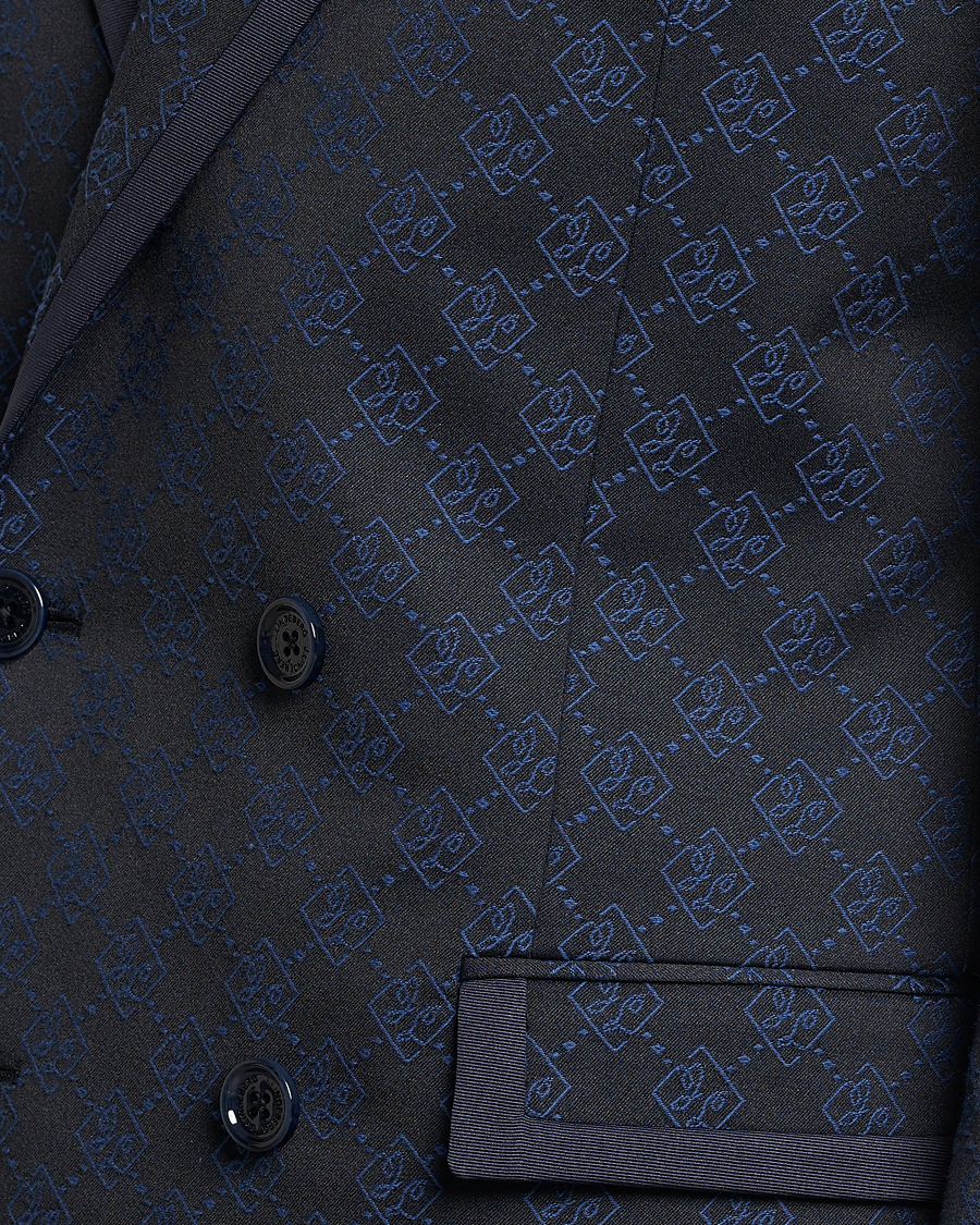 Herren | Sakkos | J.Lindeberg | Doryl S JL Jacquard Double Breasted Blazer Navy
