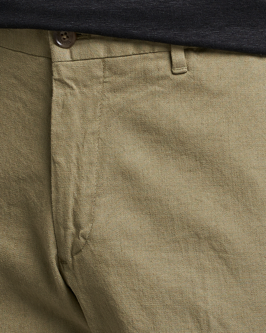 Herren | Hosen | J.Lindeberg | Grant Stretch Cotton/Linen Trousers Aloe