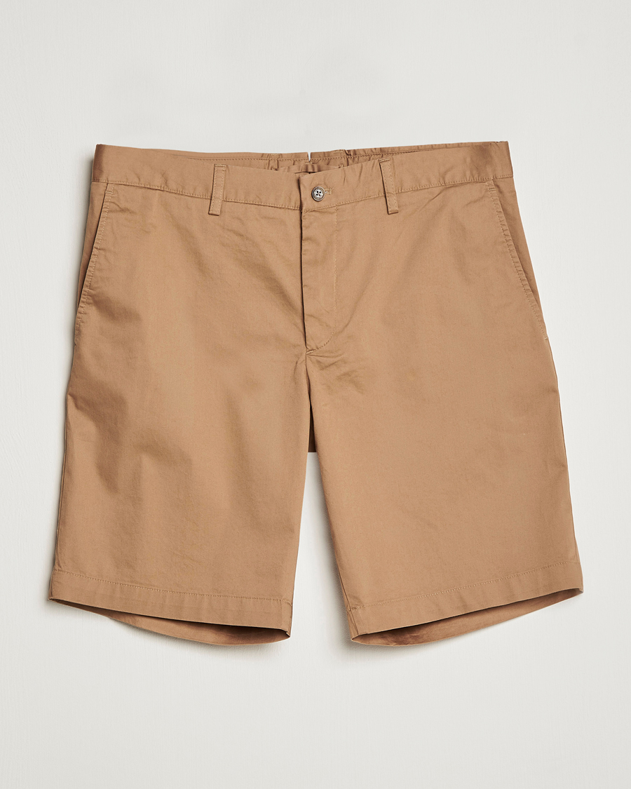 Herren | Shorts | J.Lindeberg | Nathan Super Satin Shorts Tiger Brown
