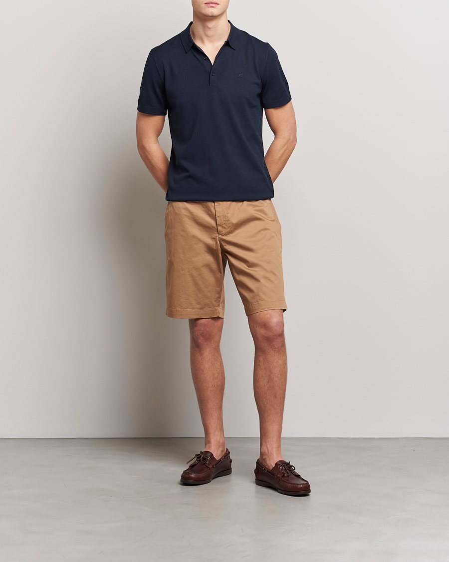Herren | Shorts | J.Lindeberg | Nathan Super Satin Shorts Tiger Brown