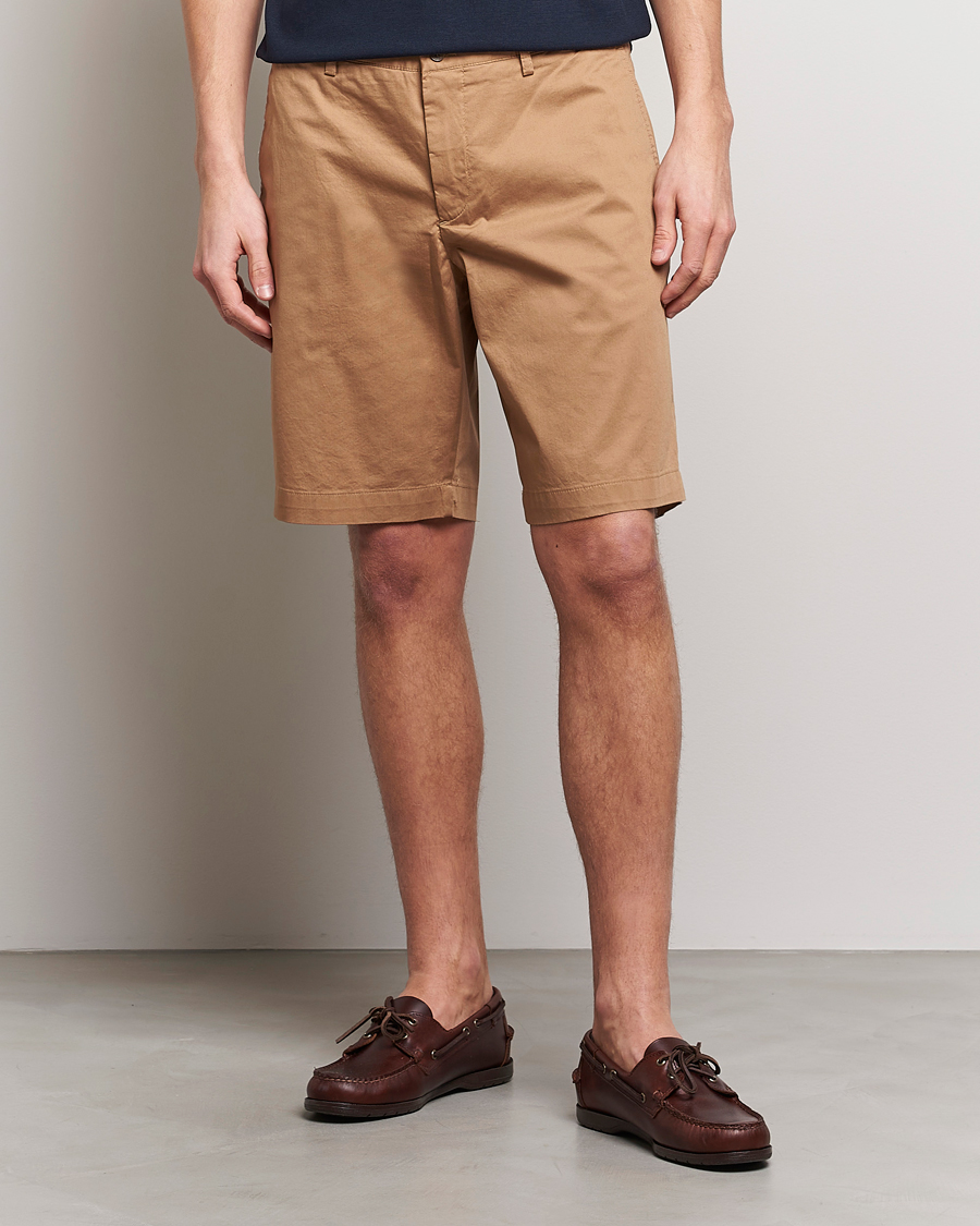 Herren | Shorts | J.Lindeberg | Nathan Super Satin Shorts Tiger Brown