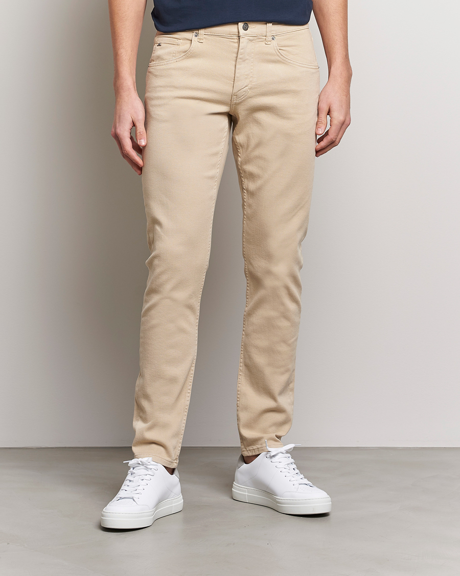 Herren | Hosen | J.Lindeberg | Jay Solid Stretch 5-Pocket Trousers Safari Beige