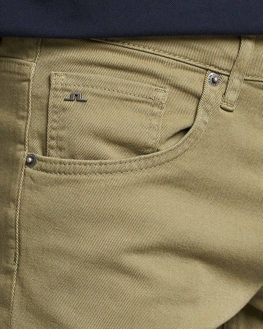 Herren | Hosen | J.Lindeberg | Jay Solid Stretch 5-Pocket Trousers Aloe