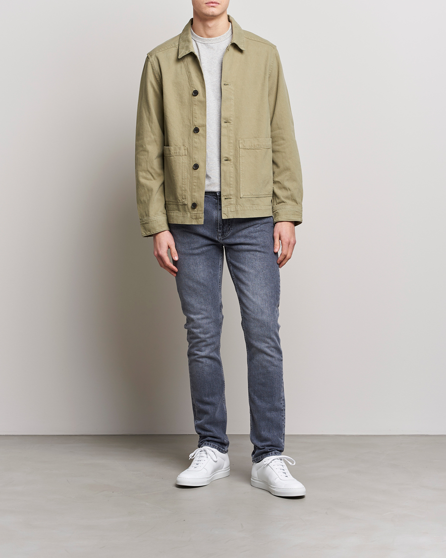 Herren | Jeans | J.Lindeberg | Cedar Greyish Organic Cotton Jeans Granite Grey