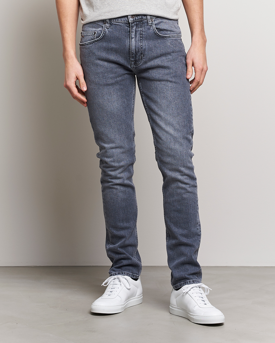 Herren | Jeans | J.Lindeberg | Cedar Greyish Organic Cotton Jeans Granite Grey