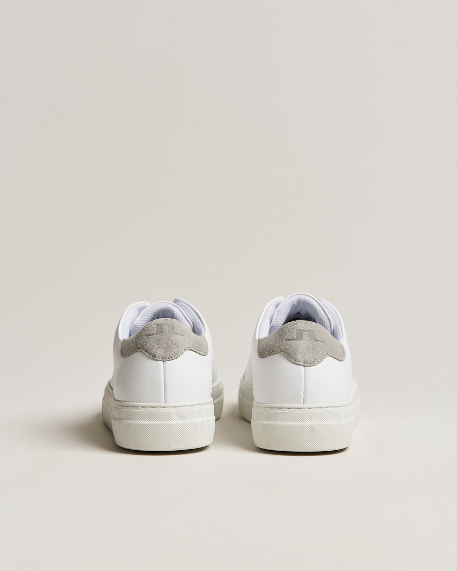Herren | J.Lindeberg Art Signature Leather Sneaker White | J.Lindeberg | Art Signature Leather Sneaker White