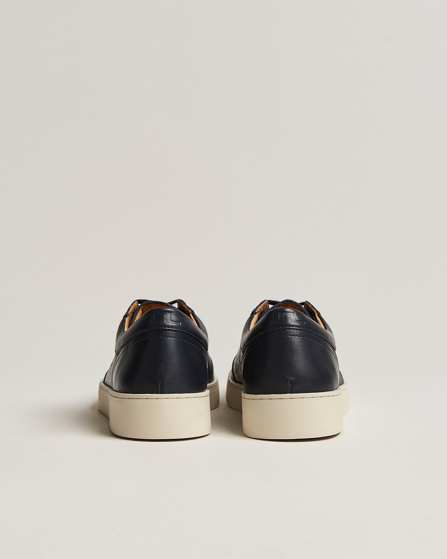 Herren | J.Lindeberg Art Tennis Leather Sneaker Navy | J.Lindeberg | Art Tennis Leather Sneaker Navy