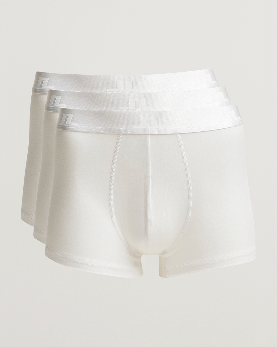 Herren | Unterwäsche | J.Lindeberg | 3-pack Bridge Lyocell Boxer White