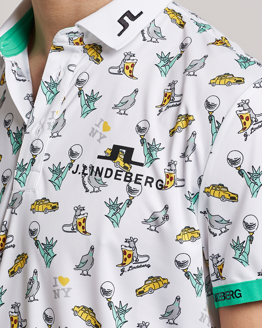 Herren | Poloshirts | J.Lindeberg | KV PGA Printed Jersey Polo White