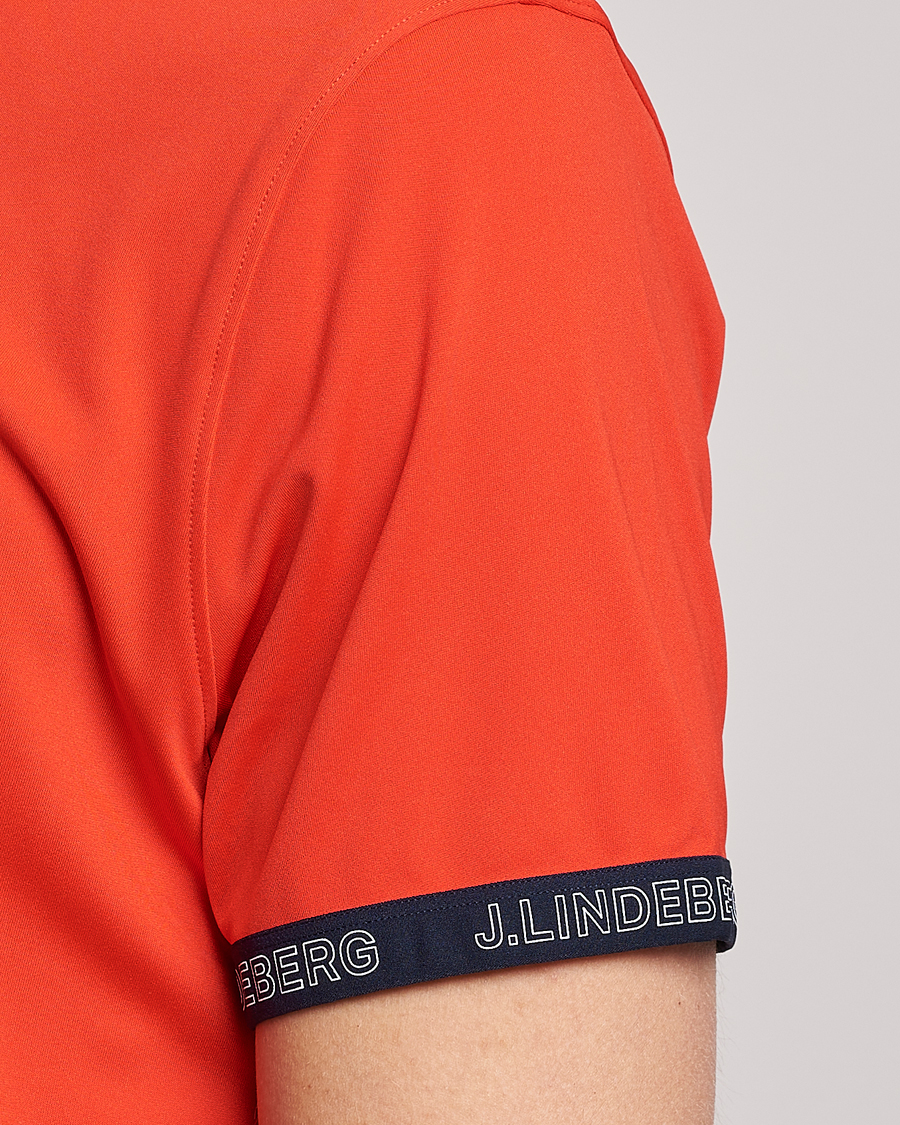 Herren | Poloshirts | J.Lindeberg | Guy Regular Fit Polo Fiery Red