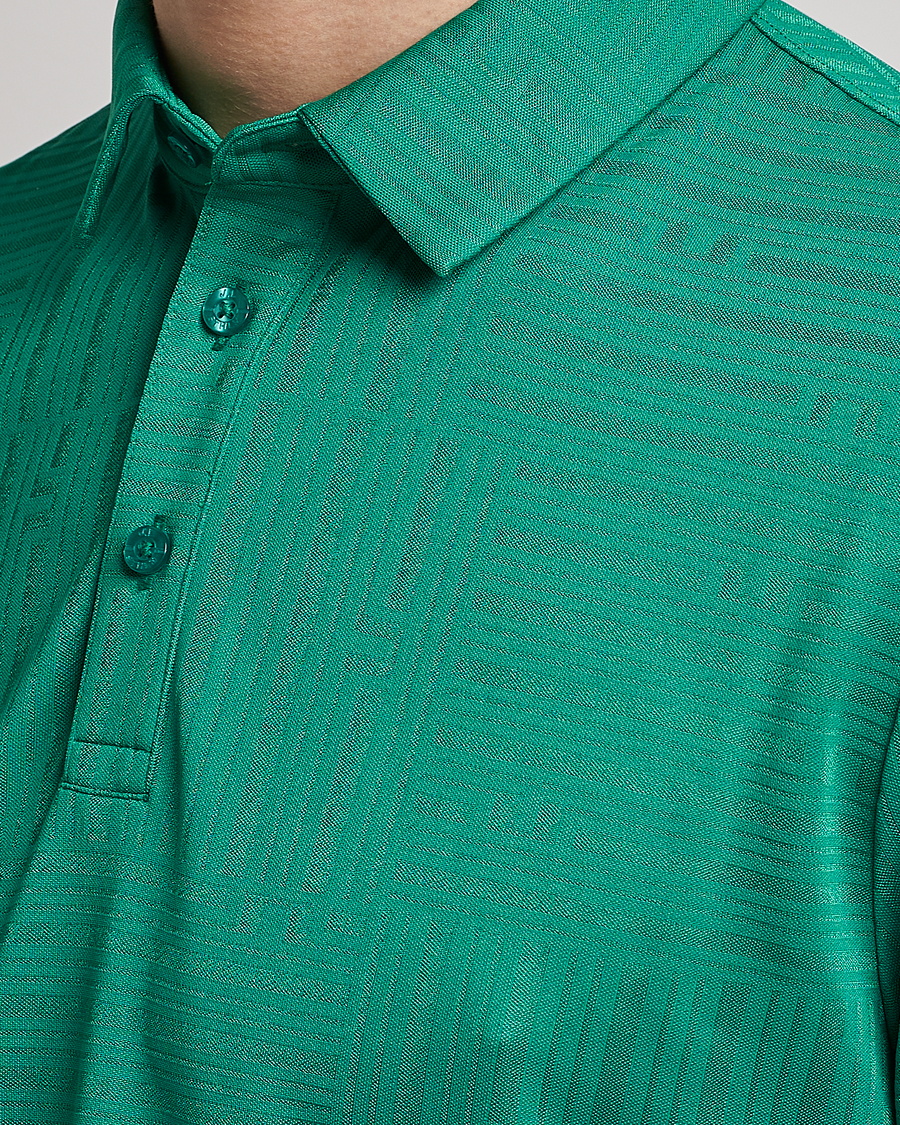 Herren | Poloshirts | J.Lindeberg | Alfred Mesh Jacquard Regular Fit Polo Bosphorus