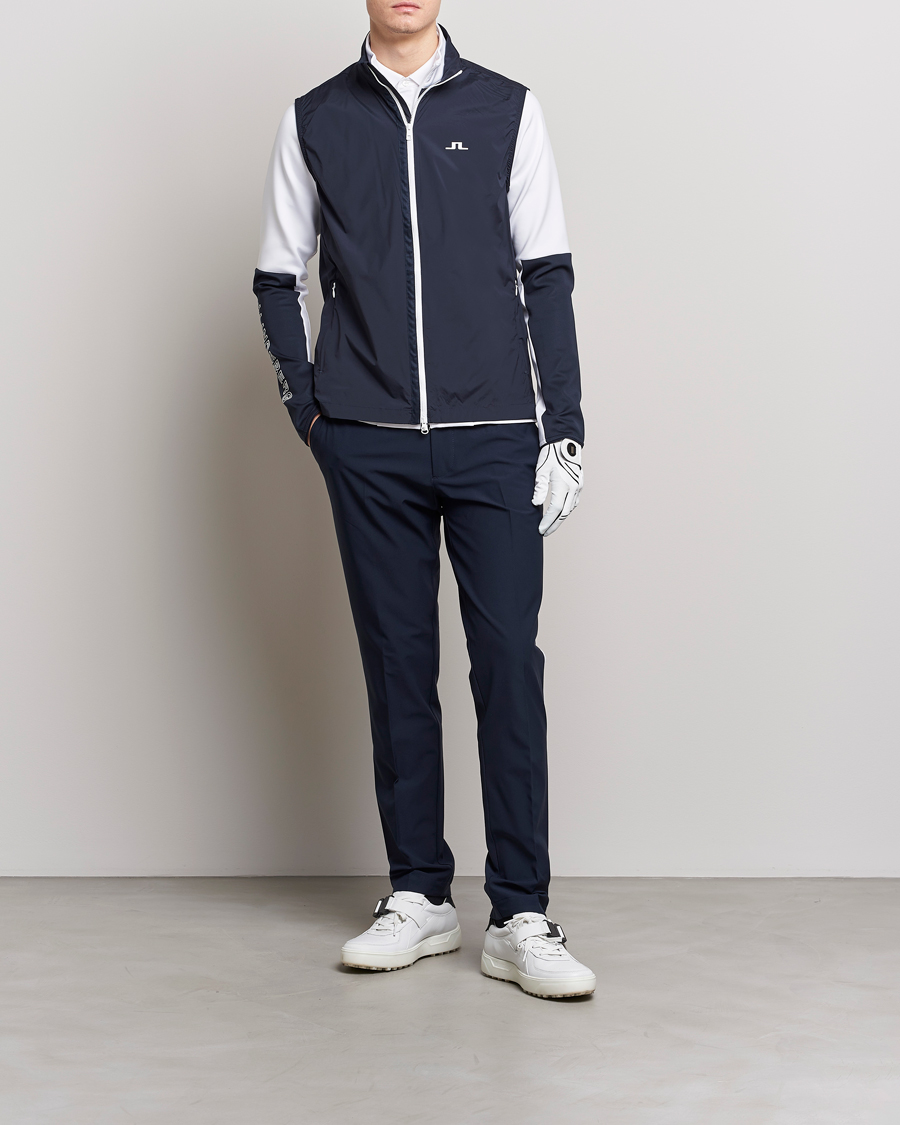Herren | Hosen | J.Lindeberg | Stuart Stretch Stripe Golf Trouses Navy