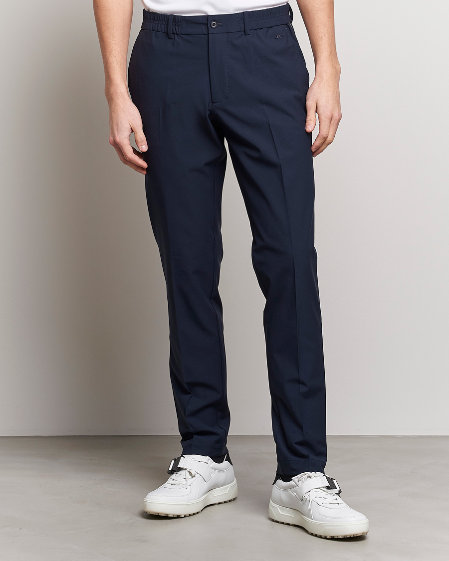 Herren | Hosen | J.Lindeberg | Stuart Stretch Stripe Golf Trouses Navy