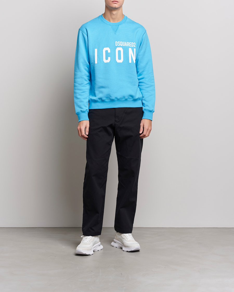 Herren | Pullover | Dsquared2 | Icon Logo Sweatshirt Blue Miami