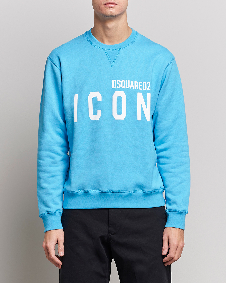 Herren | Pullover | Dsquared2 | Icon Logo Sweatshirt Blue Miami