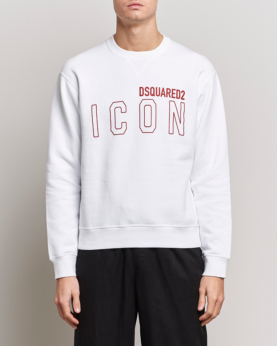 Herren | Dsquared2 | Dsquared2 | Icon Transparent Logo Sweatshirt White