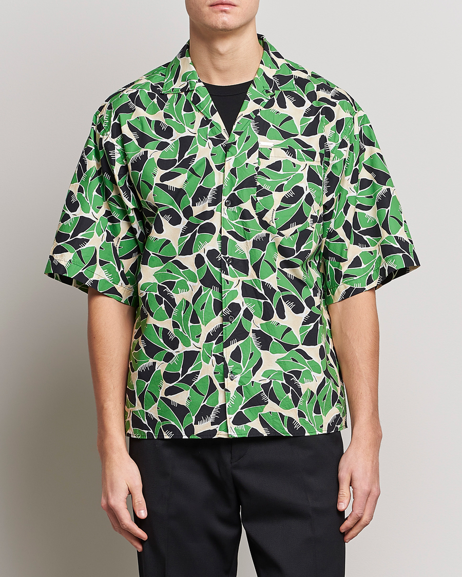 Herren | Dsquared2 | Dsquared2 | Printed Bowling Shirt Beige/Green