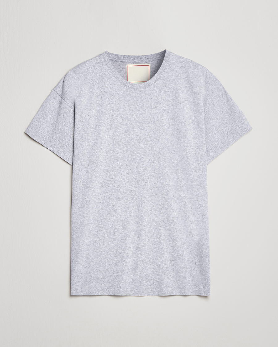 Herren | | Jeanerica | Marcel Crew Neck T-Shirt Light Grey Melange
