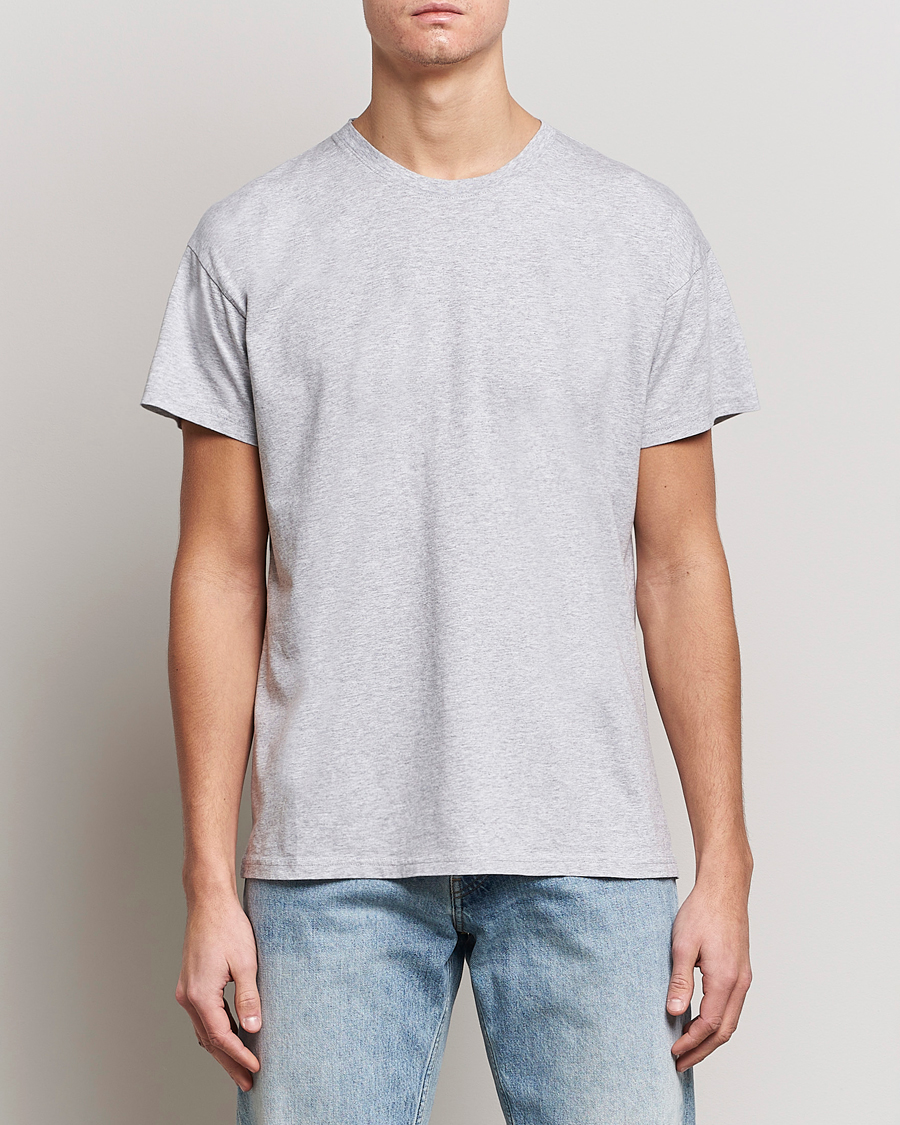Herren | | Jeanerica | Marcel Crew Neck T-Shirt Light Grey Melange