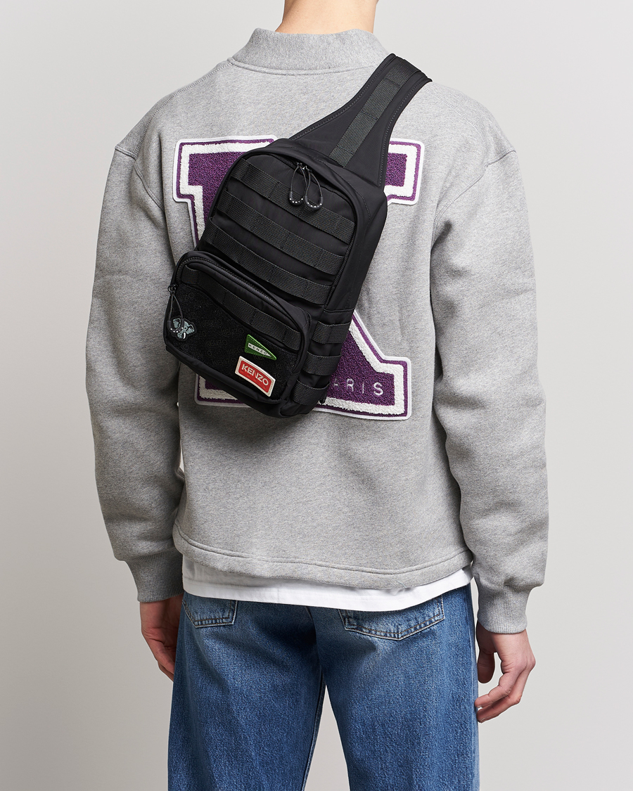 Herren |  | KENZO | One Shoulder Backpack Black